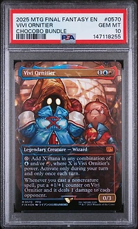 2025 Magic The Gathering Final Fantasy 0570 Vivi Ornitier Chocobo Bundle PSA 10