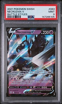 2021 Pokemon Sword & Shield Battle Styles 063 Necrozma V PSA 9