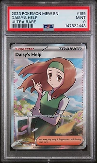 2023 Pokemon Mew En-151 195 Daisy's Help Ultra Rare PSA 9