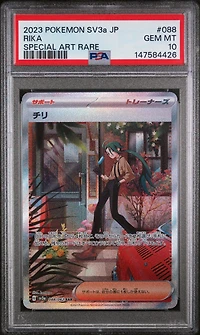 2023 Pokemon Japanese Sv3a-raging Surf 088 Rika Special Art Rare PSA