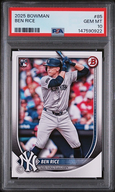 2025 Bowman 85 Ben Rice PSA 10