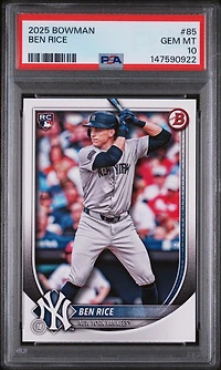 2025 Bowman 85 Ben Rice PSA 10