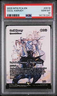 2025 Magic The Gathering Final Fantasy Through The Ages 0018 Cecil Harvey PSA 10