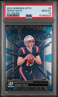 2024 Panini Donruss Optic My House! 8 Drake Maye PSA 10