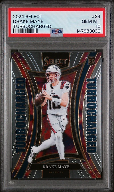 2024 Panini Select Turbocharged 24 Drake Maye PSA 10