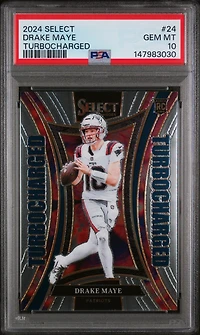 2024 Panini Select Turbocharged 24 Drake Maye PSA 10