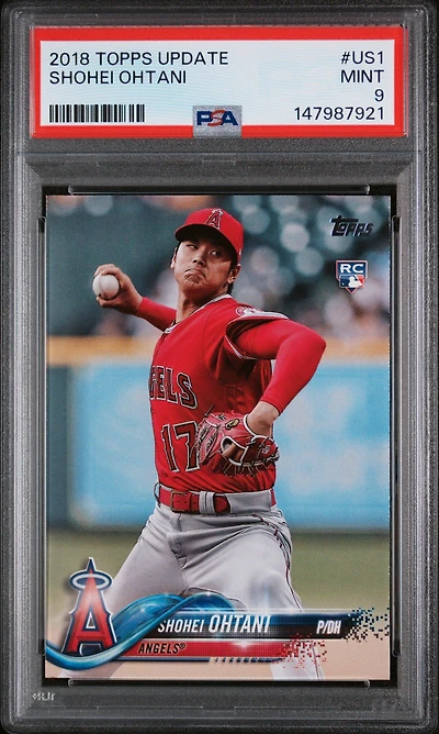 2018 Topps Update Us1 Shohei Ohtani PSA