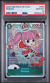 2025 One Piece Op12-legacy Of The Master 034 Perona PSA 10