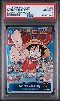 2023 One Piece Promos 033 Monkey D. Luffy Event Pack Vol.2 PSA 10