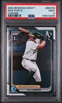2024 Bowman Draft Bdc56 Nick Kurtz Chrome PSA 9