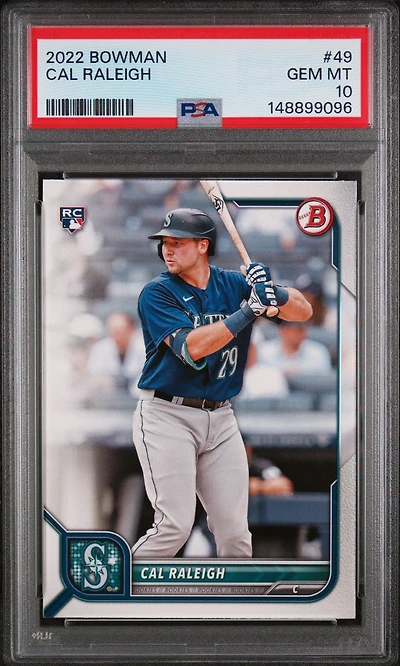 2022 Bowman 49 Cal Raleigh PSA 10
