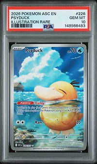 2026 Pokemon Asc En-ascended Heroes 226 Psyduck Illustration Rare PSA 10