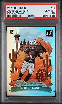 2025 Panini Donruss Downtown! 11 Ashton Jeanty PSA 10