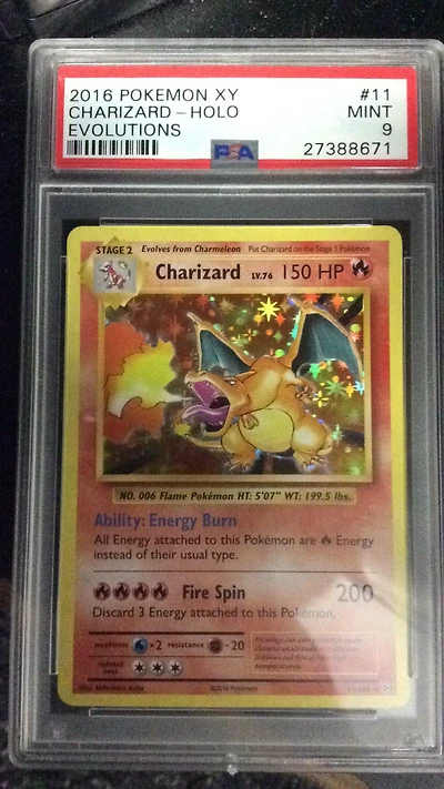 2016 Pokemon Xy Evolutions 11 Charizard-holo PSA