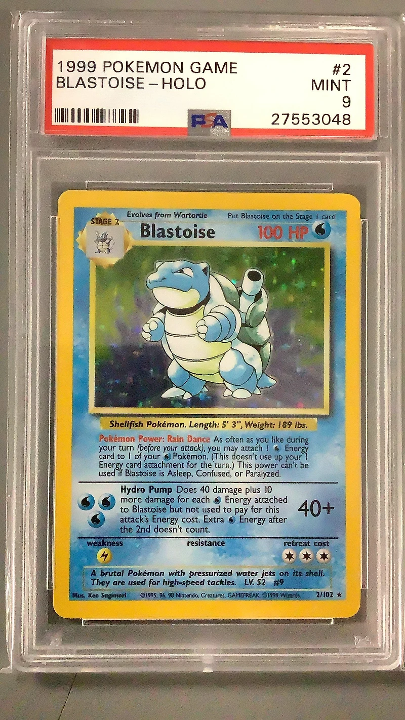 1999 Pokemon Game 2 Blastoise-holo PSA