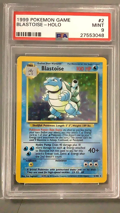1999 Pokemon Game 2 Blastoise-holo PSA