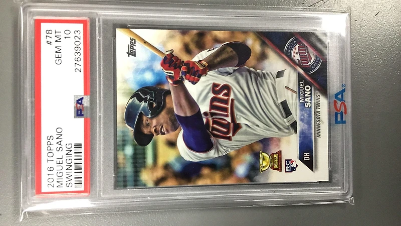 2016 Topps 78 Miguel Sano Swinging PSA 10