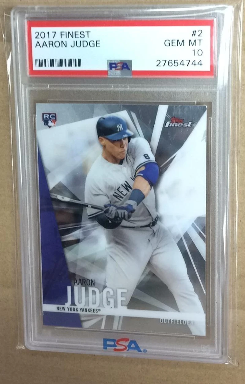 2017 Finest 2 Aaron Judge PSA 10