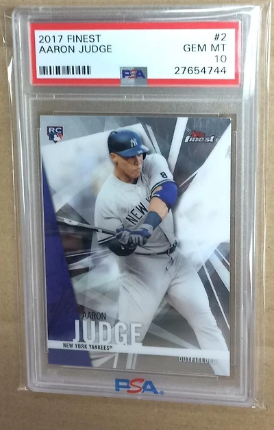 2017 Finest 2 Aaron Judge PSA 10