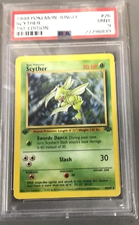 1999 Pokemon Jungle 26 Scyther 1st Edition PSA