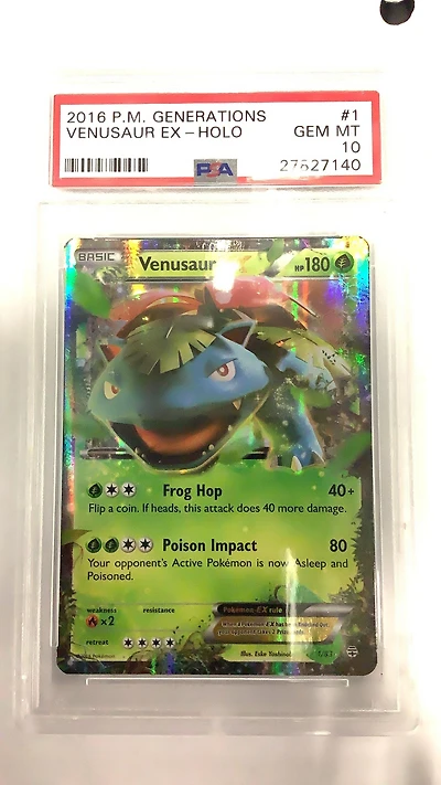 2016 Pokemon Xy Generations 1 Venusaur Ex PSA