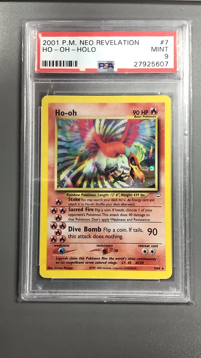 2001 Pokemon Neo Revelation 7 Ho-oh-holo PSA