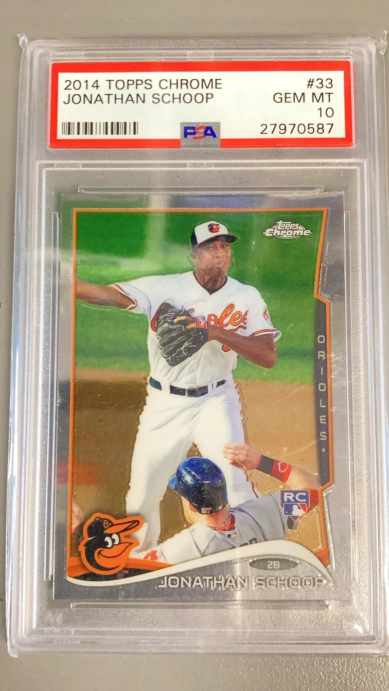 2014 Topps Chrome 33 Jonathan Schoop PSA 10