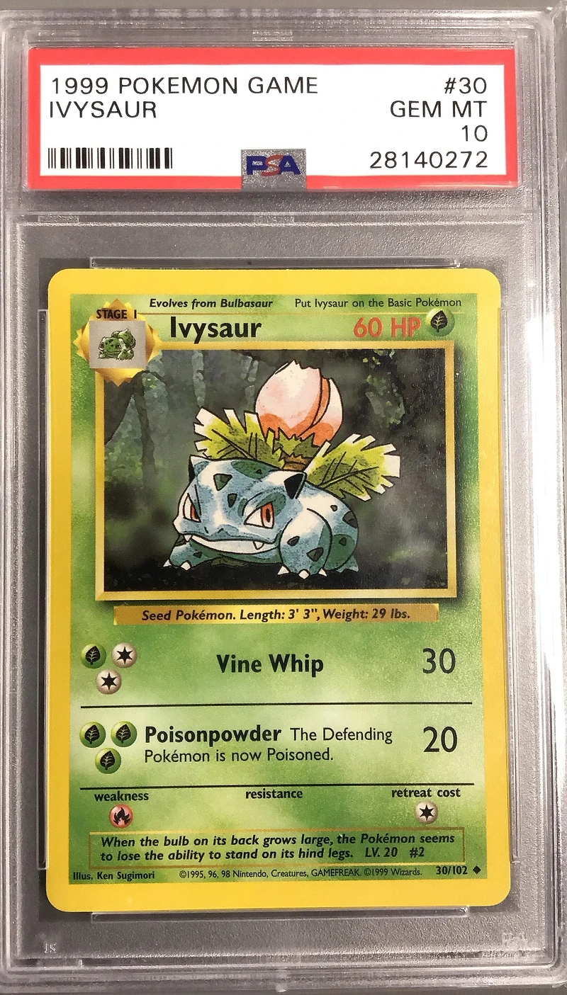 1999 Pokemon Game 30 Ivysaur PSA