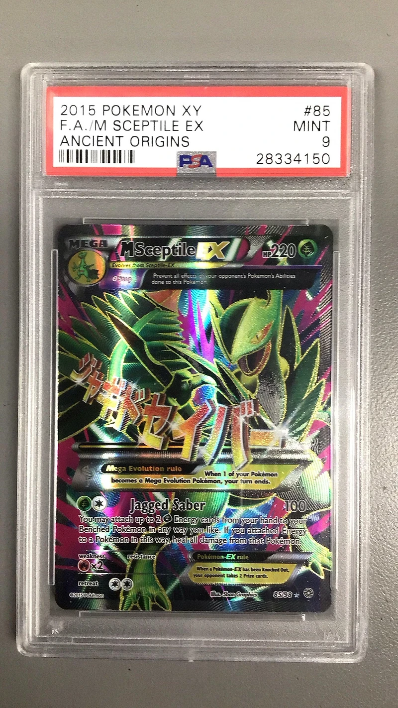 2015 Pokemon Xy Ancient Origins Full Art/ Sceptile Ex PSA