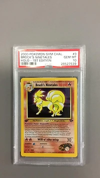 2000 Pokemon Gym Challenge 3 Brock's Ninetales PSA