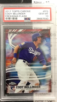 2017 Topps Chrome Freshman Flash Ff5 Cody Bellinger PSA 10
