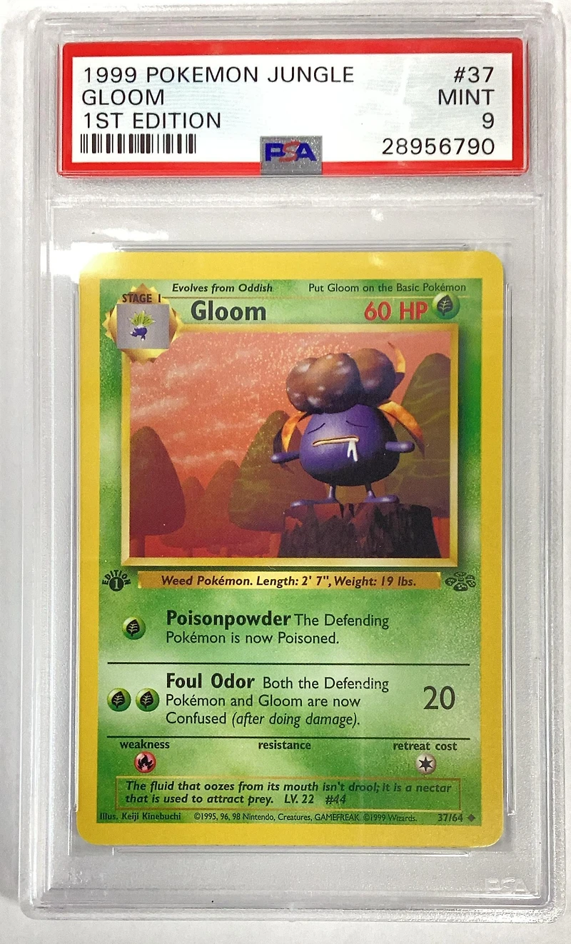1999 Pokemon Jungle 37 Gloom 1st Edition PSA