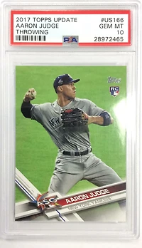 2017 Topps Update Us166 Aaron Judge Throwing PSA 10
