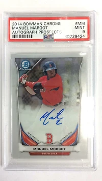 2014 Bowman Chrome Autograph Prospects Mm Manuel Margot PSA 9