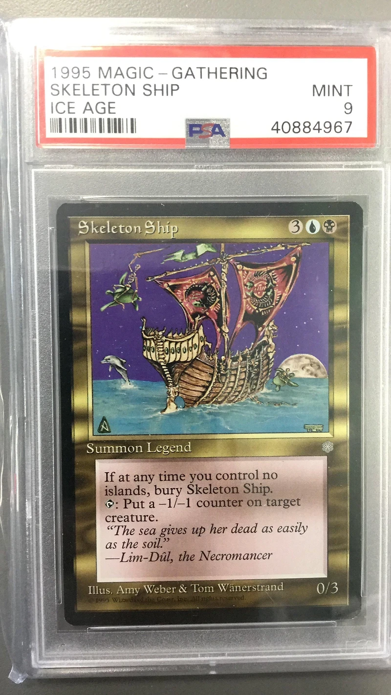 1995 Magic The Gathering Ice Age null Skeleton Ship PSA 9