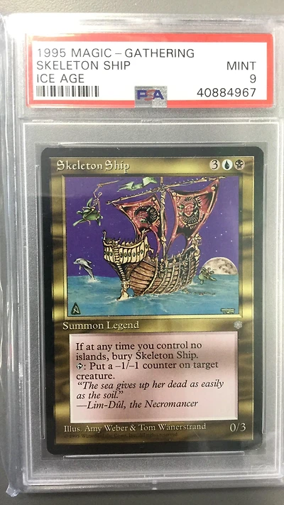 1995 Magic The Gathering Ice Age null Skeleton Ship PSA 9