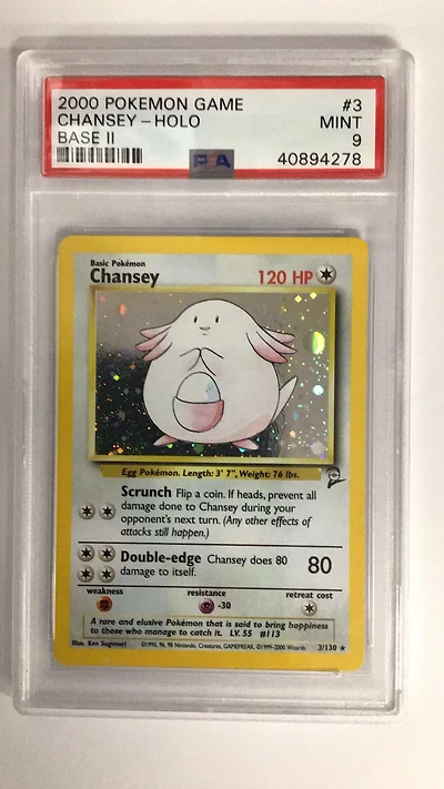 2000 Pokemon Game Base Ii 3 Chansey-holo PSA