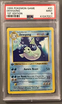 1999 Pokemon Game 25 Dewgong 1st Edition PSA