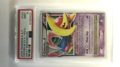 2008 Pokemon Diamond & Pearl Great Encounters 103 Cresselia Lv.x-holo PSA 9