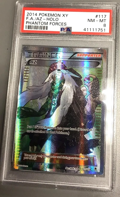 2014 Pokemon Xy Phantom Forces 117 Full Art/az PSA
