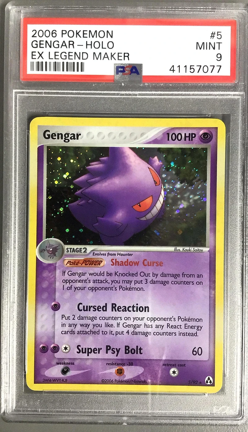 2006 Pokemon Ex Legend Maker 5 Gengar-holo PSA