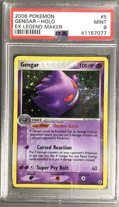 2006 Pokemon Ex Legend Maker 5 Gengar-holo PSA