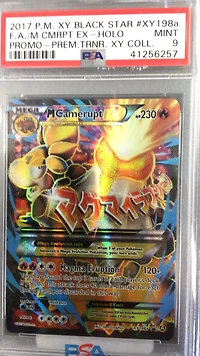 2017 Pokemon Xy Black Star Promo Xy198a Full Art/m Camerupt Ex Premium Trainer Xy Collection PSA 9