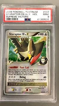 2009 Pokemon Platinum Supreme Victors 147 Staraptor Fb Lv.x-holo PSA 9