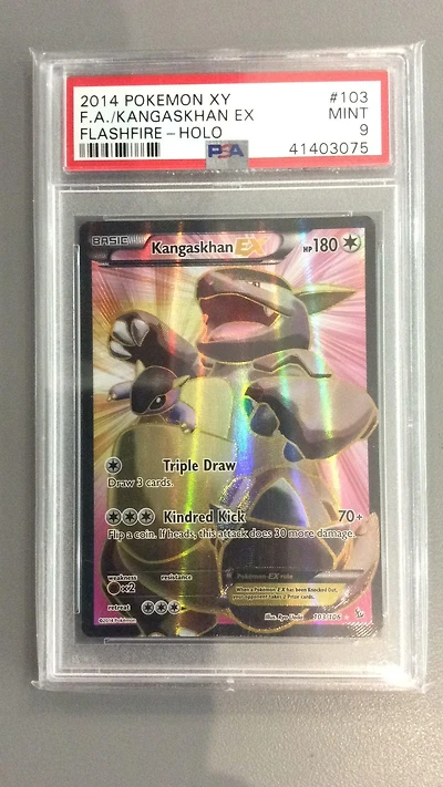 2014 Pokemon Xy Flashfire 103 Fa/kangaskhan Ex PSA 9