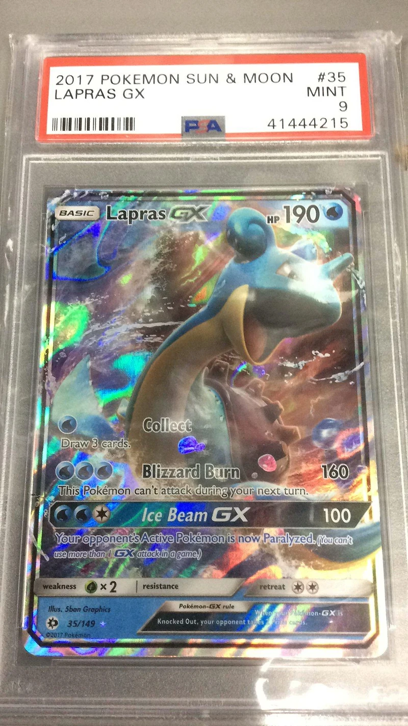 2017 Pokemon Sun & Moon 35 Lapras Gx PSA