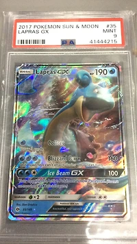 2017 Pokemon Sun & Moon 35 Lapras Gx PSA