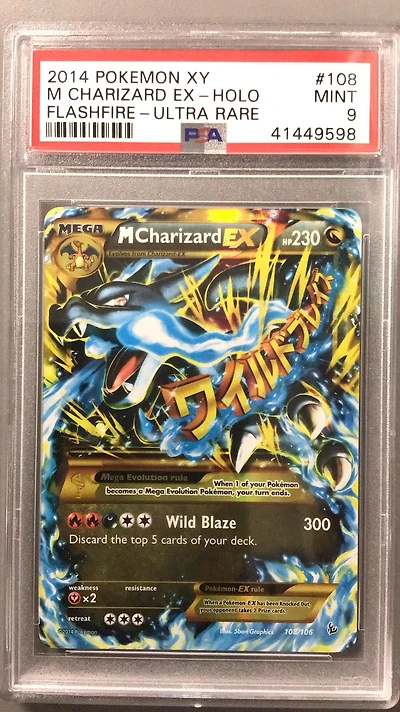 2014 Pokemon Xy Flashfire 108 M Charizard Ex Ultra Rare PSA