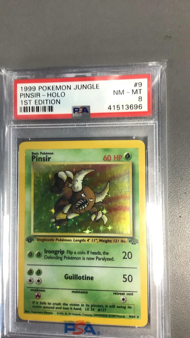 1999 Pokemon Jungle 9 Pinsir-holo 1st Edition PSA