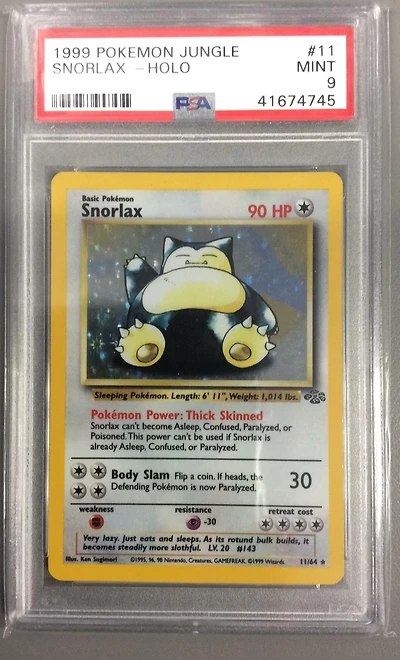 1999 Pokemon Jungle 11 Snorlax-holo PSA